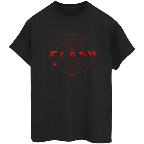 textil Mujer Camisetas manga larga Dc Comics The Flash Multiverse Rings Negro