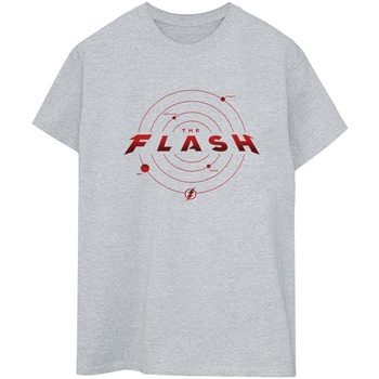 textil Mujer Camisetas manga larga Dc Comics The Flash Multiverse Rings Gris