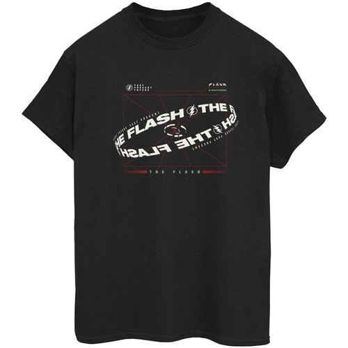 textil Mujer Camisetas manga larga Dc Comics The Flash Graph Negro