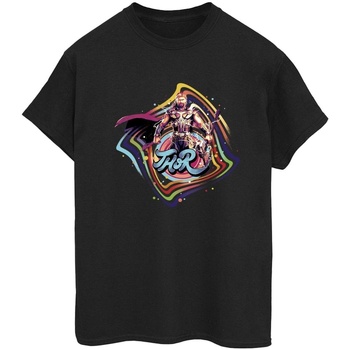 textil Mujer Camisetas manga larga Marvel Thor Love And Thunder Thor Swirl Negro