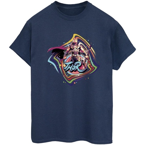 textil Mujer Camisetas manga larga Marvel Thor Love And Thunder Thor Swirl Azul