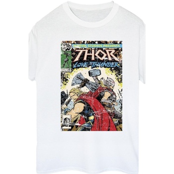 textil Mujer Camisetas manga larga Marvel Thor Love And Thunder Vintage Poster Blanco