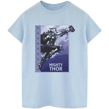 textil Mujer Camisetas manga larga Marvel Thor Love And Thunder Mighty Thor Azul