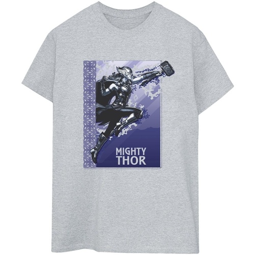 textil Mujer Camisetas manga larga Marvel Thor Love And Thunder Mighty Thor Gris