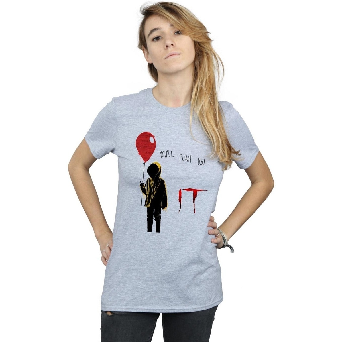 textil Mujer Camisetas manga larga It Georgie Float Gris