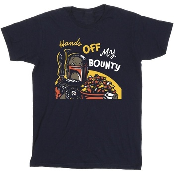 textil Hombre Camisetas manga larga Disney Boba Fett Hands Off My Bounty Azul