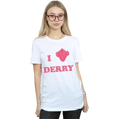 textil Mujer Camisetas manga larga It Chapter 2 Derry Clown Blanco