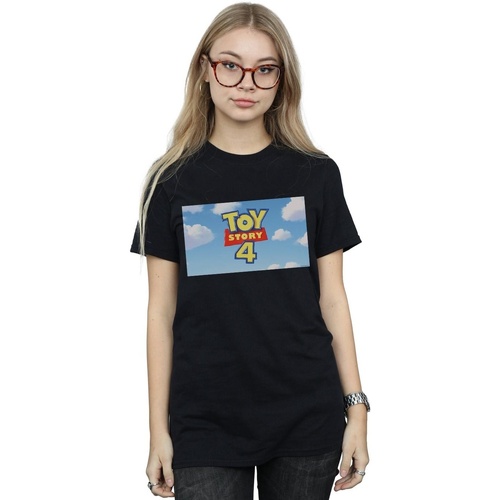 textil Mujer Camisetas manga larga Disney Toy Story 4 Cloud Logo Negro