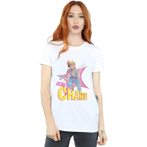 textil Mujer Camisetas manga larga Disney Toy Story 4 Bo Peep In Charge Blanco