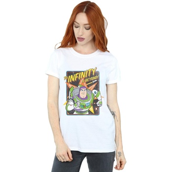 textil Mujer Camisetas manga larga Disney Toy Story 4 Buzz To Infinity Blanco