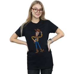 textil Mujer Camisetas manga larga Disney Toy Story 4 Sheriff Woody Pose Negro