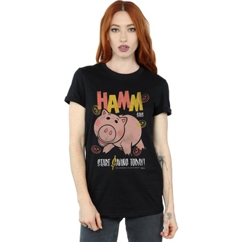 textil Mujer Camisetas manga larga Disney Toy Story 4 Hamm The Piggy Bank Negro