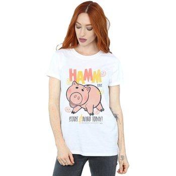 textil Mujer Camisetas manga larga Disney Toy Story 4 Hamm The Piggy Bank Blanco