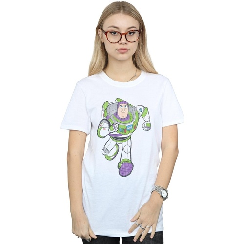 textil Mujer Camisetas manga larga Disney Toy Story 4 Classic Buzz Lightyear Blanco