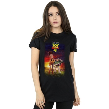textil Mujer Camisetas manga larga Disney Toy Story 4 Buzz And Woody Poster Negro