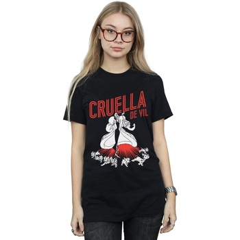textil Mujer Camisetas manga larga Disney Cruella De Vil Dalmatians Negro