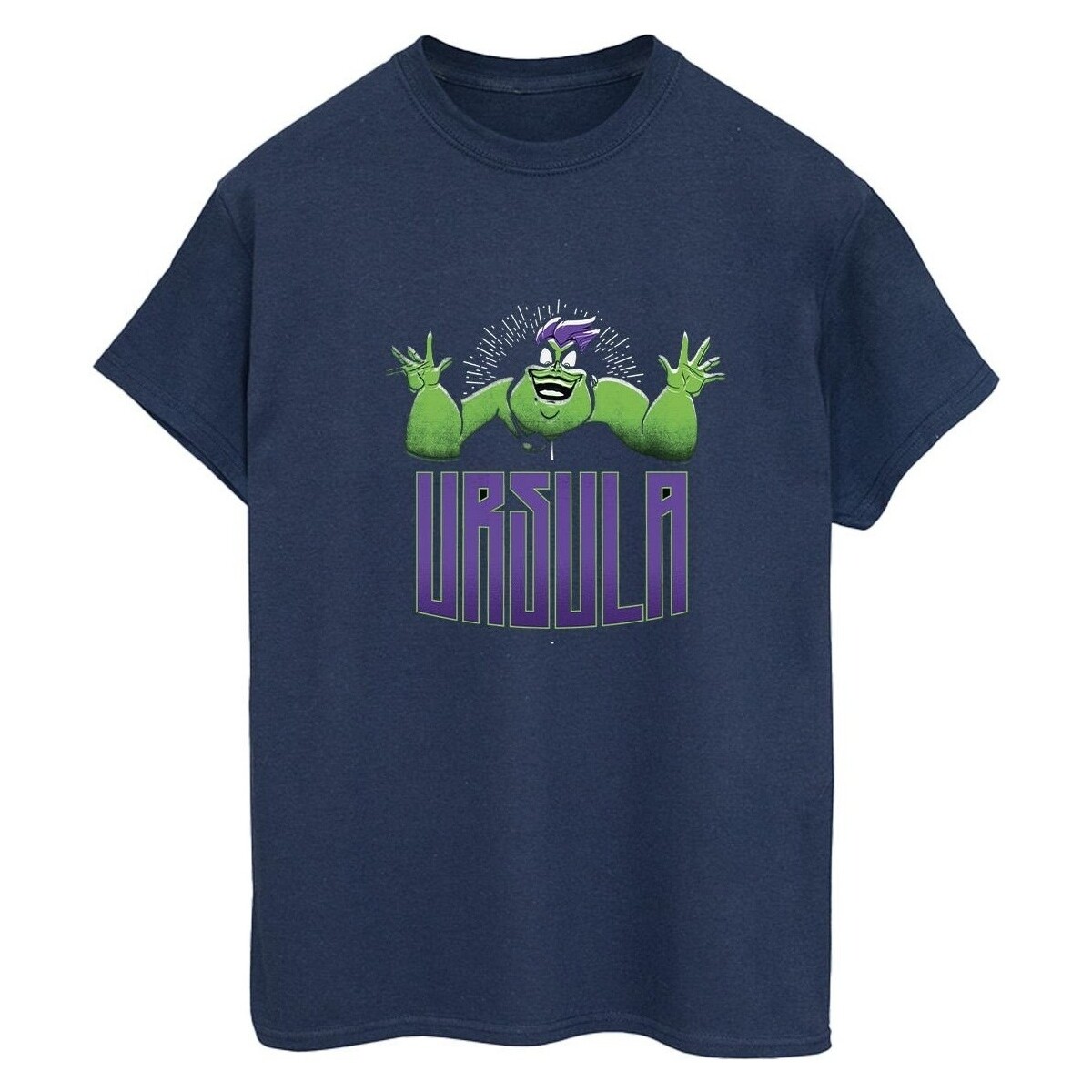 textil Mujer Camisetas manga larga Disney Villains Ursula Green Azul