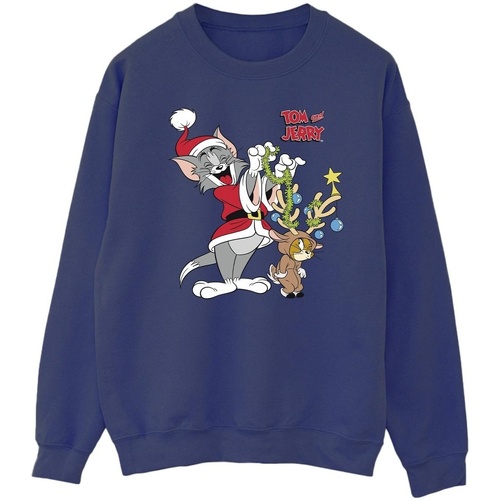 textil Hombre Sudaderas Tom & Jerry Christmas Reindeer Azul