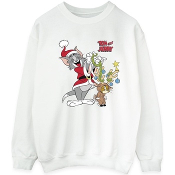 textil Hombre Sudaderas Tom & Jerry Christmas Reindeer Blanco