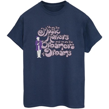 textil Mujer Camisetas manga larga Willy Wonka Dreamers Text Azul