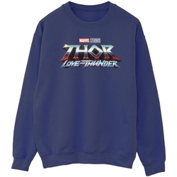 textil Hombre Sudaderas Marvel Thor Love And Thunder Logo Azul
