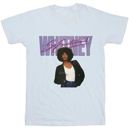 textil Mujer Camisetas manga larga Whitney Houston So Emotional Album Cover Blanco