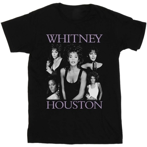 textil Mujer Camisetas manga larga Whitney Houston Multiple Pose Negro