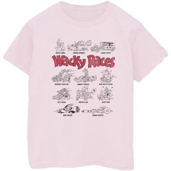 textil Mujer Camisetas manga larga Wacky Races Car Lineup Rojo
