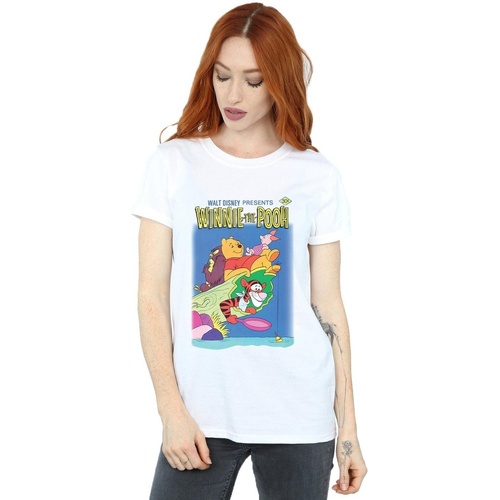 textil Mujer Camisetas manga larga Disney Winnie The Pooh Poster Blanco