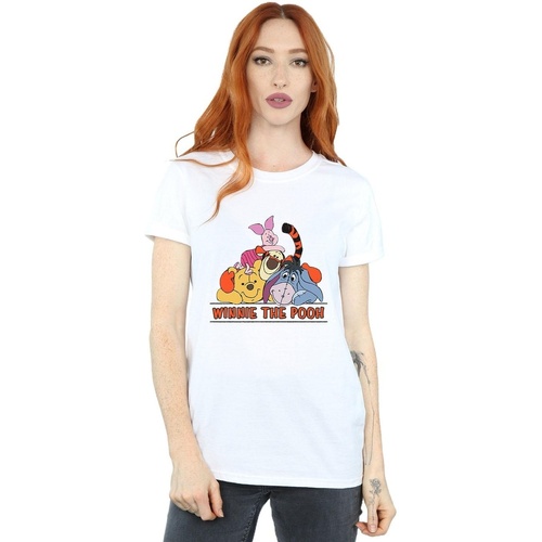 textil Mujer Camisetas manga larga Disney Winnie The Pooh Group Blanco