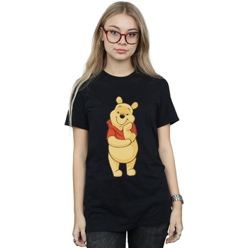 textil Mujer Camisetas manga larga Disney Winnie The Pooh Cute Negro