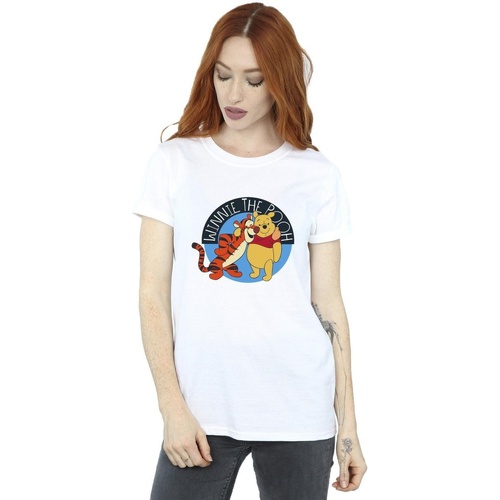 textil Mujer Camisetas manga larga Disney Winnie The Pooh With Tigger Blanco