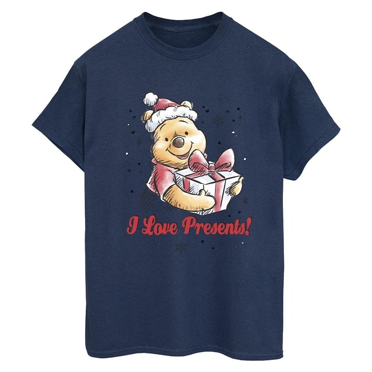 textil Mujer Camisetas manga larga Disney Winnie The Pooh Love Presents Azul