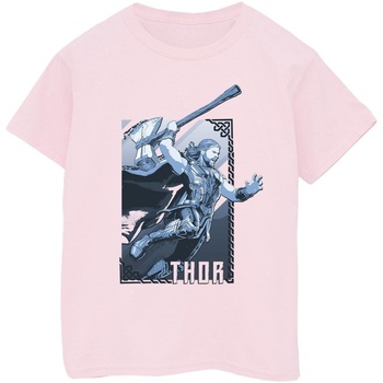textil Niño Camisetas manga corta Marvel Thor Love And Thunder Attack Rojo
