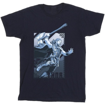 textil Niño Camisetas manga corta Marvel Thor Love And Thunder Attack Azul