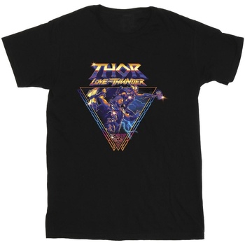 textil Niño Camisetas manga corta Marvel Thor Love And Thunder Logo Triangle Negro