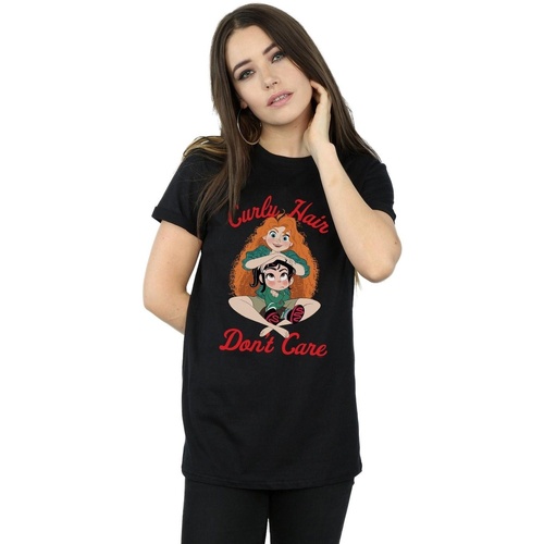textil Mujer Camisetas manga larga Disney Wreck It Ralph Merida And Vanellope Negro
