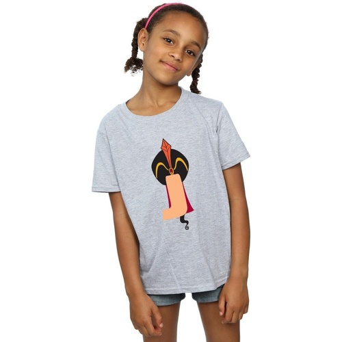 textil Niña Camisetas manga larga Disney Alphabet J Is For Jafar Gris