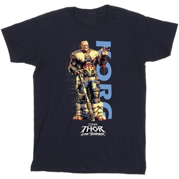textil Niño Camisetas manga corta Marvel Thor Love And Thunder Korg Wave Azul