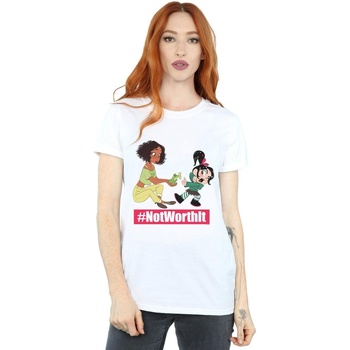 textil Mujer Camisetas manga larga Disney Wreck It Ralph Tiana And Vanellope Blanco