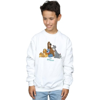 textil Niño Sudaderas Disney Lady And The Tramp Classic Group Blanco