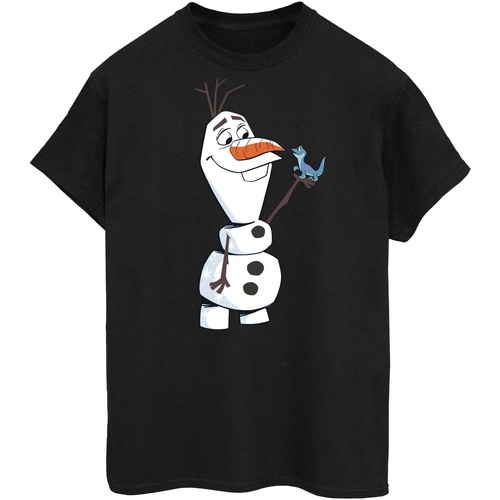textil Mujer Camisetas manga larga Disney Frozen 2 Olaf And Salamander Negro