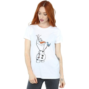 textil Mujer Camisetas manga larga Disney Frozen 2 Olaf And Salamander Blanco