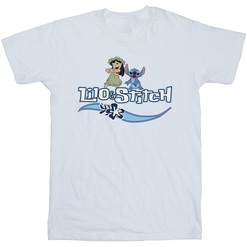 textil Niña Camisetas manga larga Disney Lilo And Stitch Characters Blanco