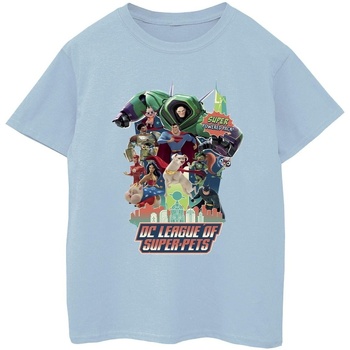 textil Niño Camisetas manga corta Dc Comics DC League Of Super-Pets Super Powered Pack Azul