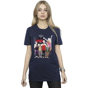 textil Mujer Camisetas manga larga The Big Bang Theory IQ Group Azul