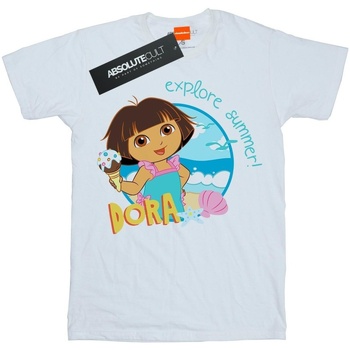 textil Niña Camisetas manga larga Dora The Explorer Explore Summer! Blanco