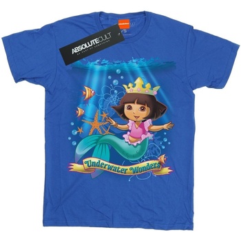 textil Niña Camisetas manga larga Dora The Explorer Underwater Wonders Azul