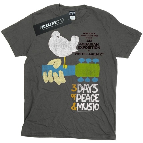 textil Niña Camisetas manga larga Woodstock Festival Poster Multicolor