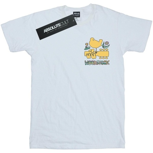textil Niña Camisetas manga larga Woodstock Breast Logo Blanco